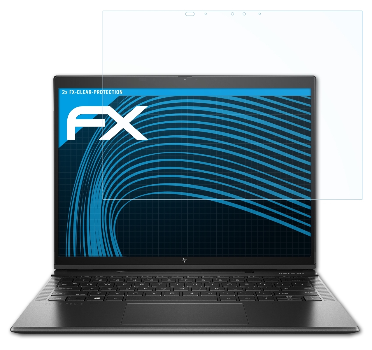 ATFOLIX 2x FX-Clear Displayschutz(für HP Folio) Elite