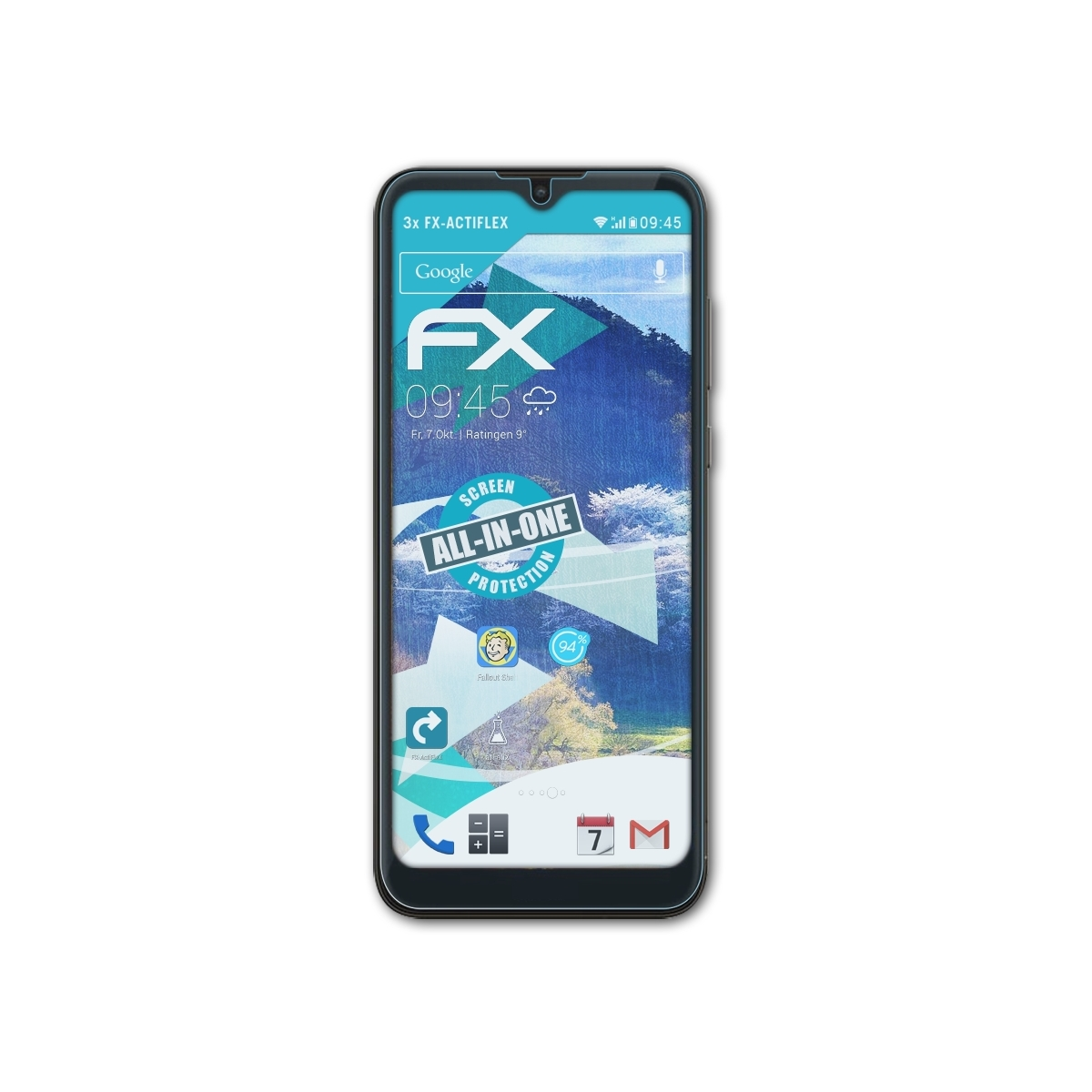 ATFOLIX 3x FX-ActiFleX Nokia C30) Displayschutz(für