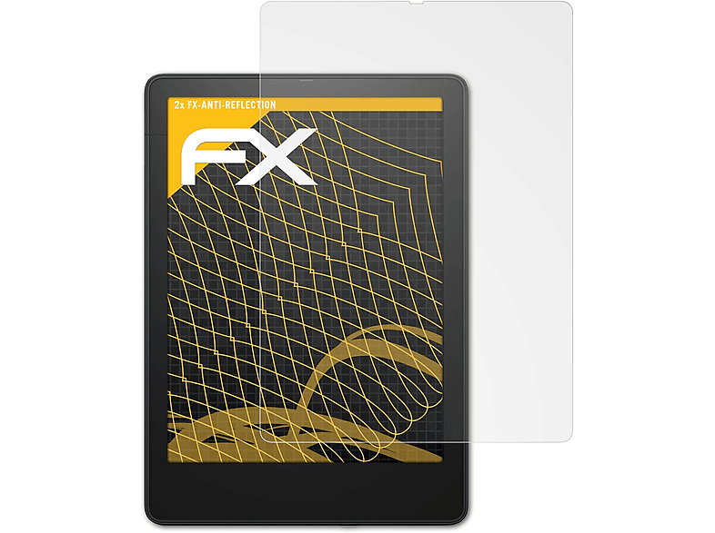 ATFOLIX 2x FX-Antireflex Displayschutz(für Amazon Edition Signature Kindle (11 Paperwhite Gen. 2021))