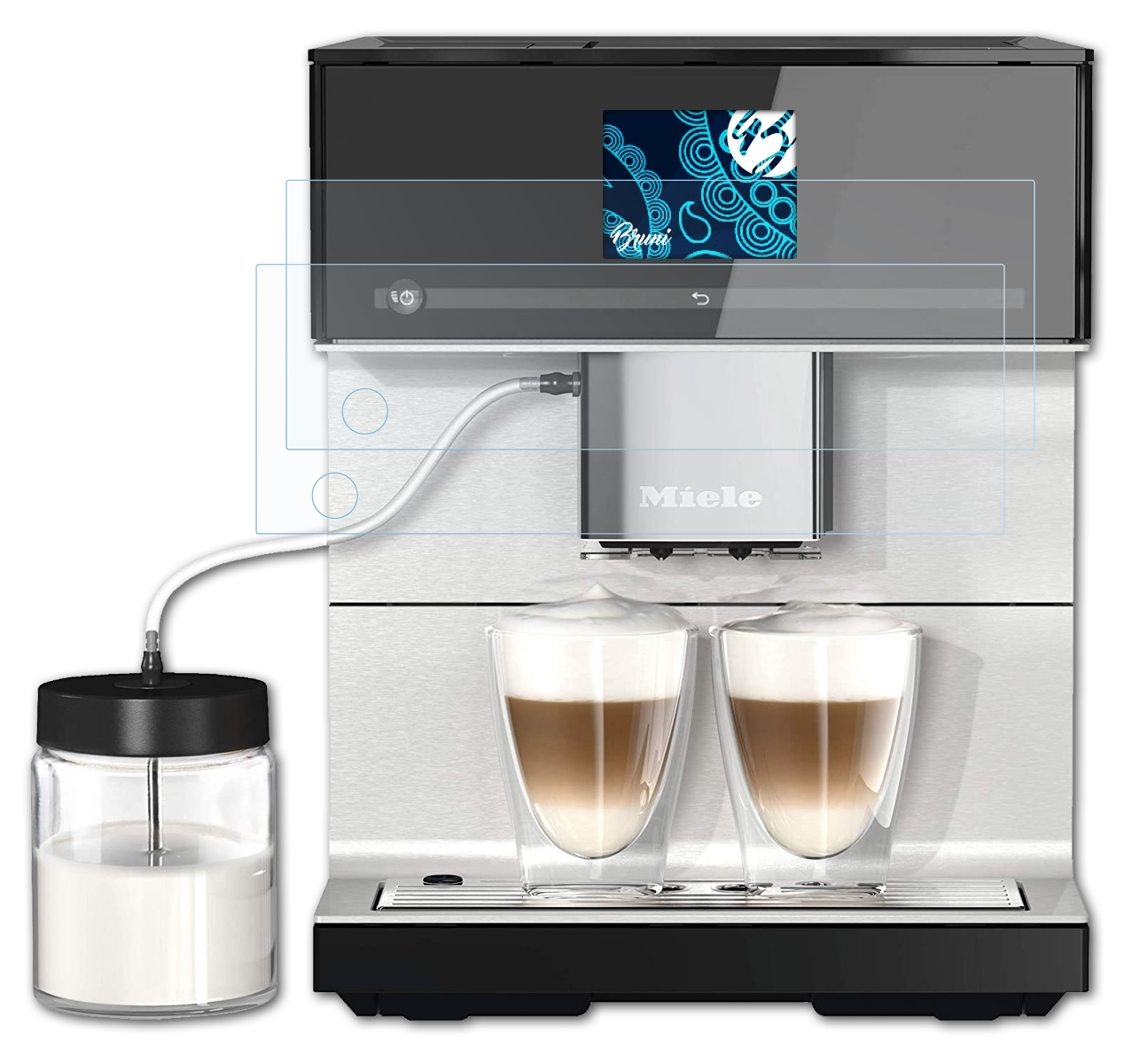 7350 Schutzfolie(für Basics-Clear CoffeePassion) Miele CM 2x BRUNI