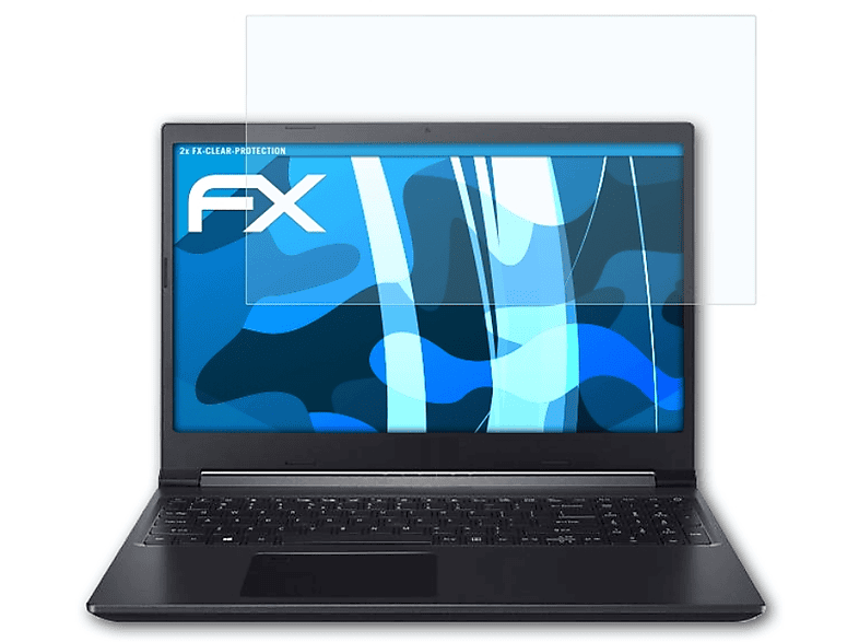 ATFOLIX 2x FX-Clear Displayschutz(für Acer Aspire 7 A715-42G)