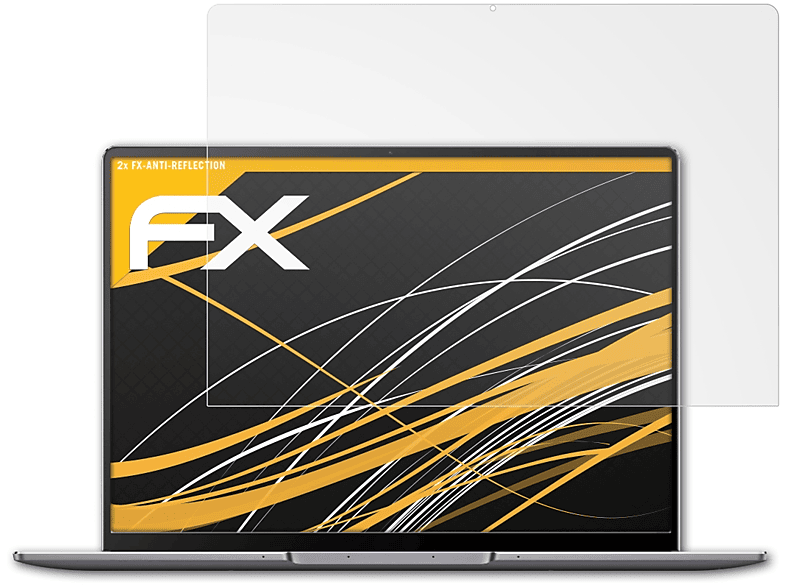 ATFOLIX 2x FX-Antireflex Displayschutz(für Huawei MateBook 14s)