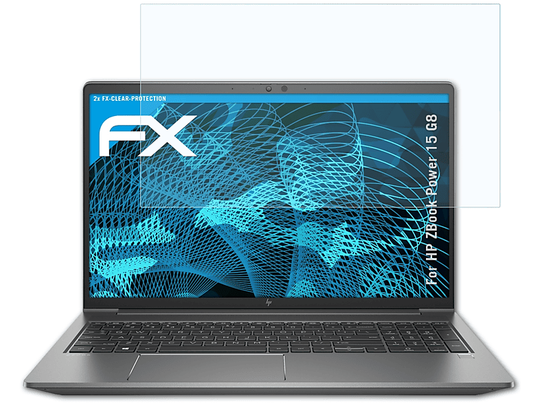 ATFOLIX 2x FX-Clear Displayschutz(für HP G8) 15 ZBook Power