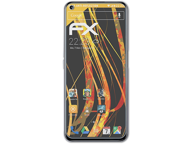 ATFOLIX 3x FX-Antireflex Displayschutz(für Realme 8i)