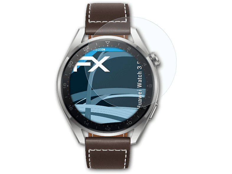 ATFOLIX 3x FX-Clear Displayschutz(für Huawei Watch 3 Pro)