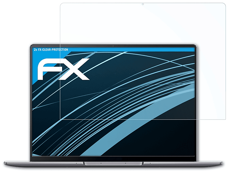 Huawei MateBook FX-Clear 2x ATFOLIX 14s) Displayschutz(für
