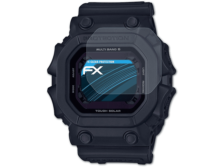 ATFOLIX 3x FX-Clear Displayschutz(für Casio GXW-56BB-1ER)