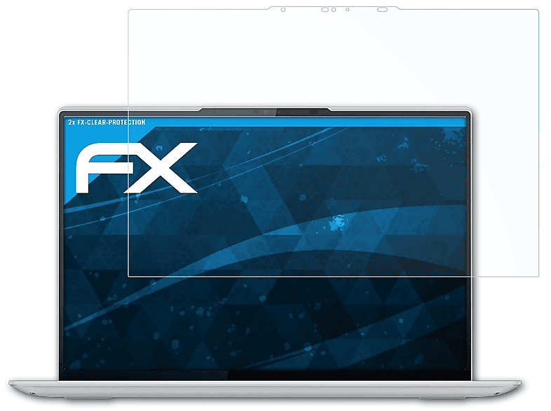 ATFOLIX 2x FX-Clear Displayschutz(für Lenovo Yoga Slim 7 Carbon (Gen 6))