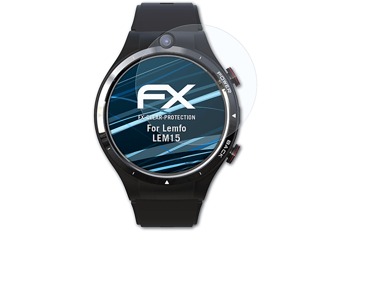 ATFOLIX 3x FX-Clear Displayschutz(für Lemfo LEM15) | Smartwatch Schutzfolien & Gläser