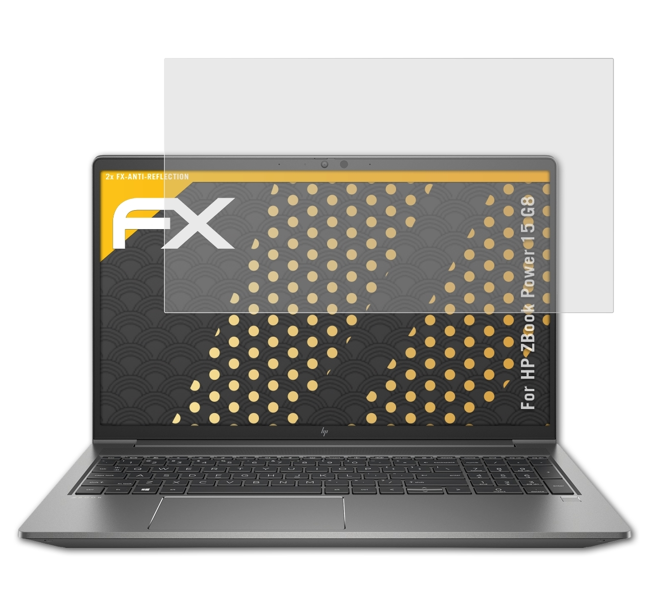 ATFOLIX 2x FX-Antireflex HP ZBook Power Displayschutz(für 15 G8)