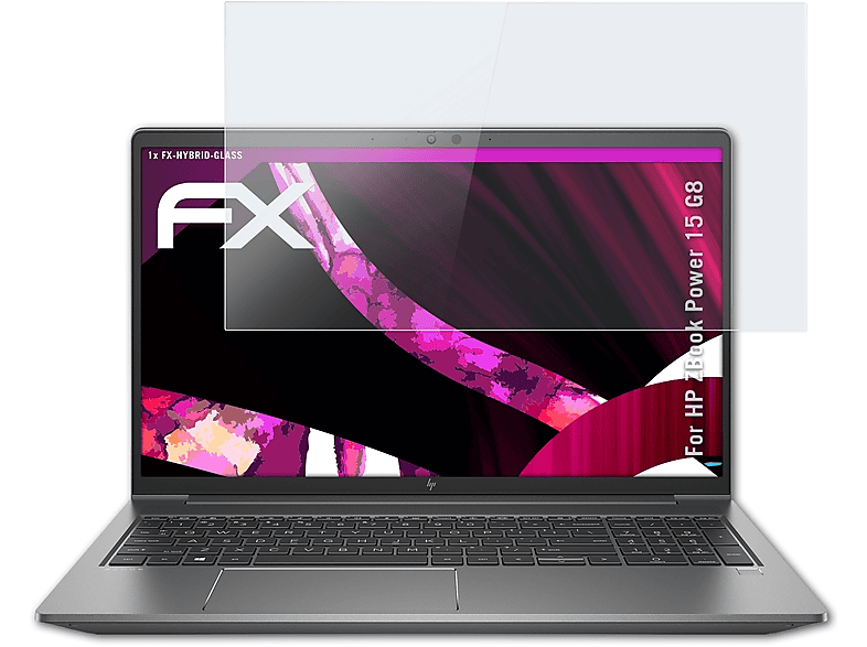 ATFOLIX FX-Hybrid-Glass Schutzglas(für HP ZBook Power 15 G8)