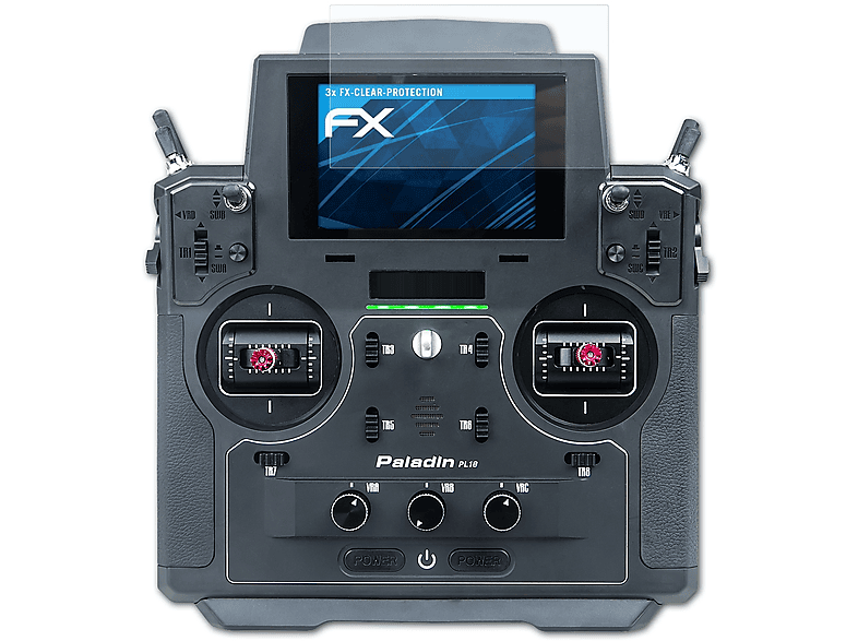 FlySky Displayschutz(für 3x FX-Clear FS-PL18) ATFOLIX