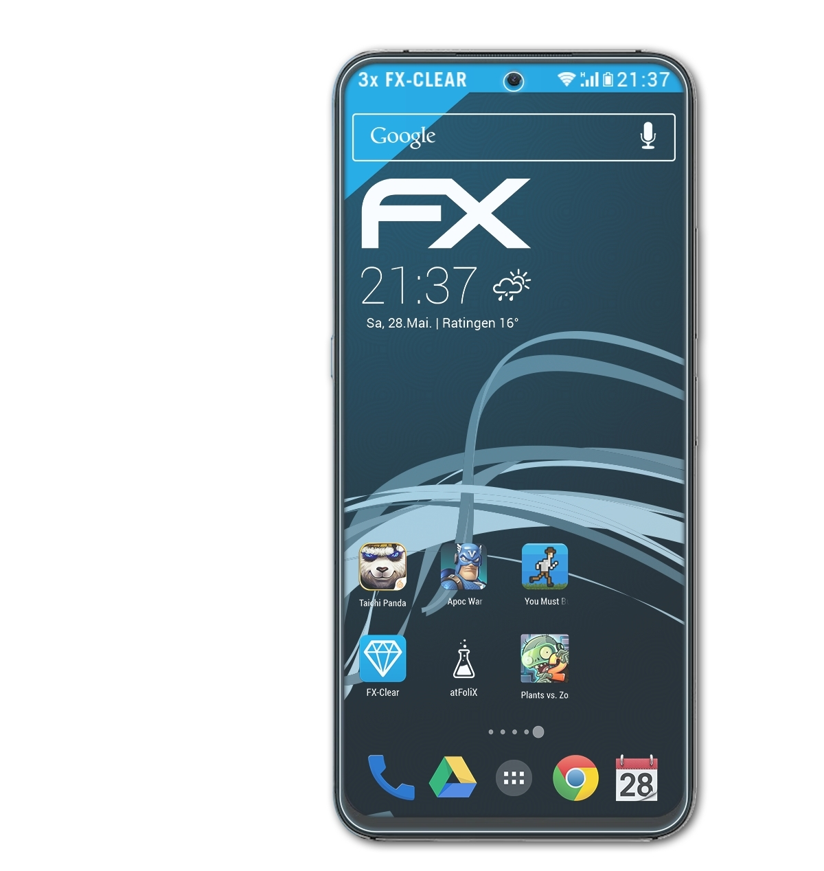 ATFOLIX 3x FX-Clear Displayschutz(für UMiDigi A11 Max) Pro