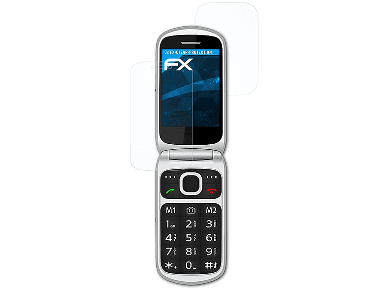 ATFOLIX 3x FX-Clear Displayschutz(für Beafon SL640)