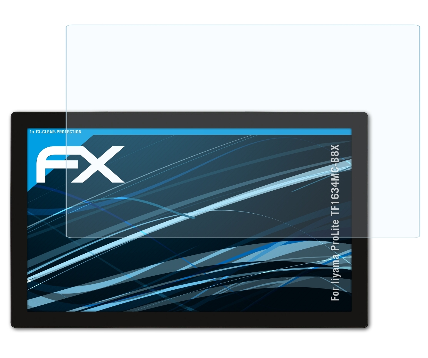 ATFOLIX FX-Clear Displayschutz(für ProLite Iiyama TF1634MC-B8X)