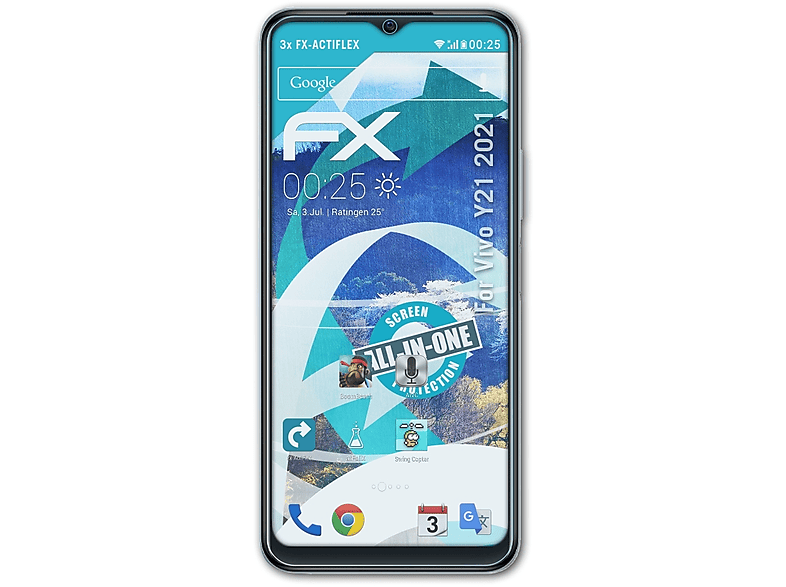 ATFOLIX (2021)) Y21 Vivo FX-ActiFleX 3x Displayschutz(für
