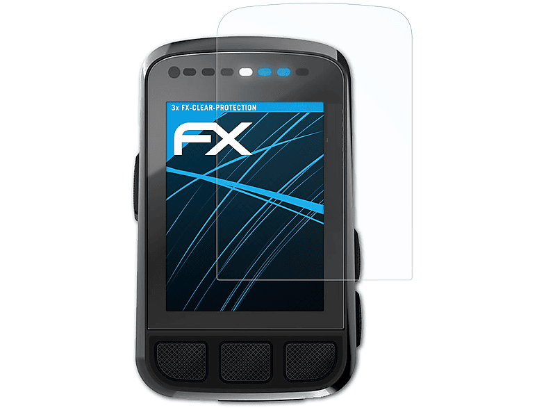 ATFOLIX 3x Bolt FX-Clear Wahoo Displayschutz(für Element V2)