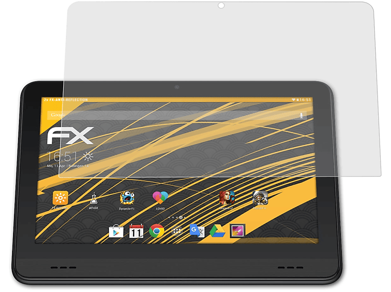 ATFOLIX 2x FX-Antireflex Displayschutz(für Alcatel Smart Tab 7)