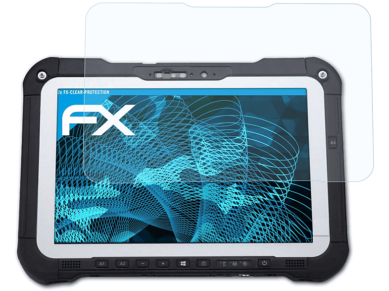 ATFOLIX 2x FX-Clear Displayschutz(für Panasonic Toughbook G2)