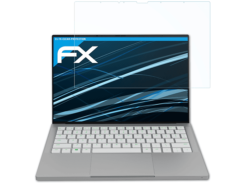 ATFOLIX 2x FX-Clear Displayschutz(für Razer Book 13 (13.4 inch))