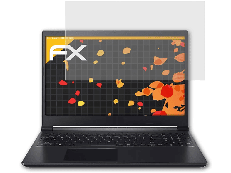 ATFOLIX 2x FX-Antireflex Displayschutz(für Acer Aspire 7 A715-42G)