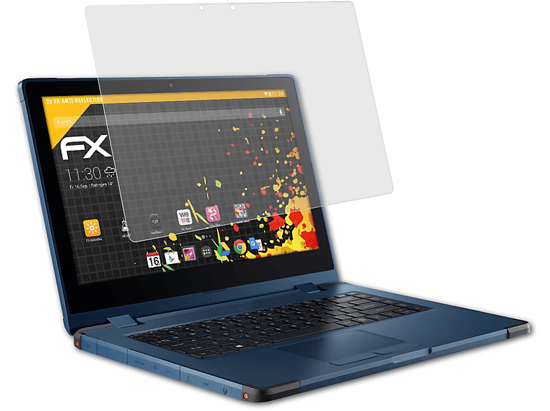 ATFOLIX 2x Displayschutz(für T1) Enduro Urban FX-Antireflex Acer
