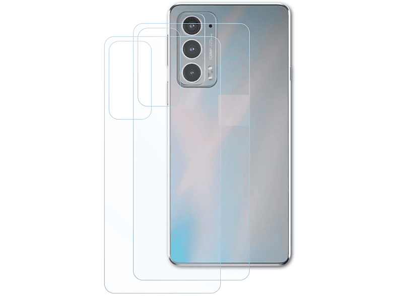 BRUNI 2x Basics-Clear Schutzfolie(für Motorola Edge 20 (Backcover)) | Displayschutzfolien & Gläser