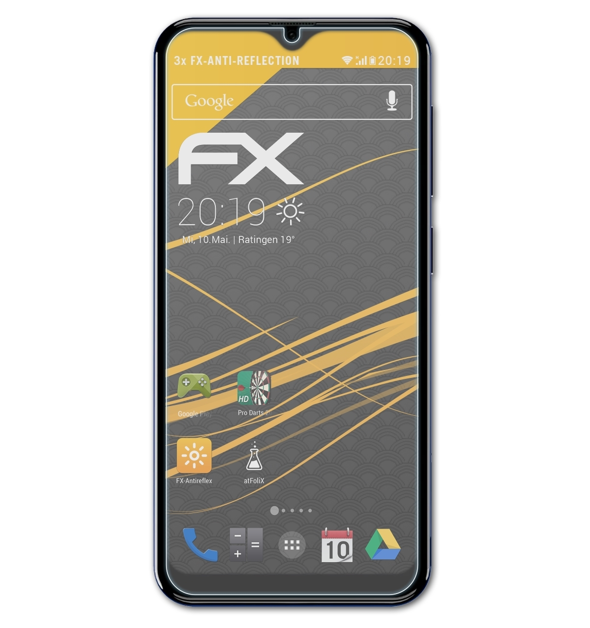 ATFOLIX 3x FX-Antireflex Displayschutz(für X93) Doogee