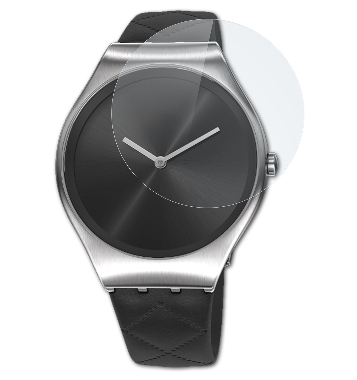 ATFOLIX FX-Hybrid-Glass Quilted) Black Swatch Schutzglas(für