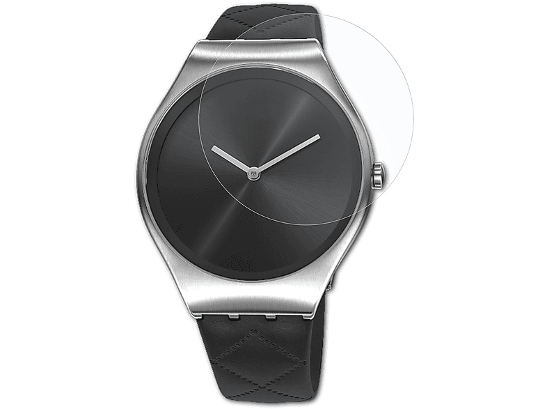 ATFOLIX 3x FX-Clear Black Quilted) Displayschutz(für Swatch