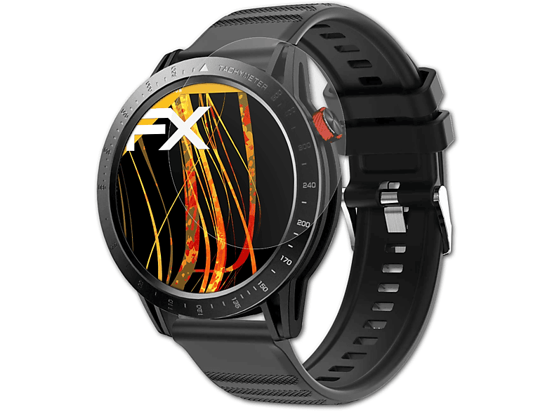 ATFOLIX 3x FX-Antireflex Displayschutz(für Voigoo Watch 48 mm)