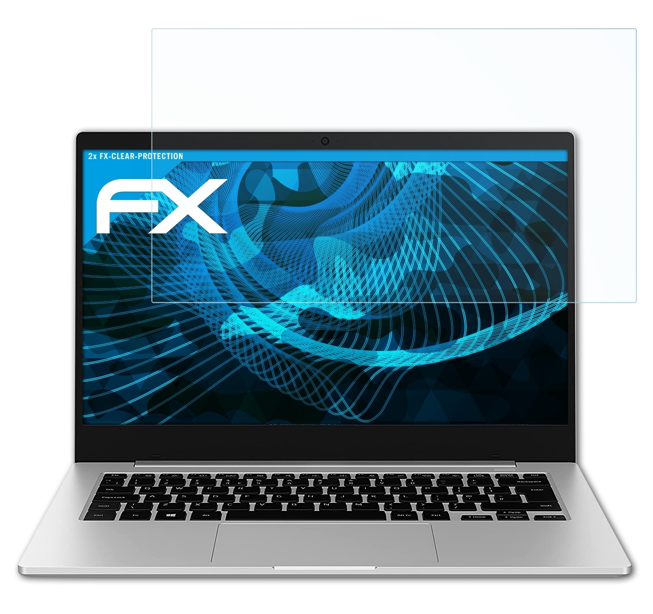 2x ATFOLIX Book Displayschutz(für Go FX-Clear inch)) (13.97 Samsung Galaxy