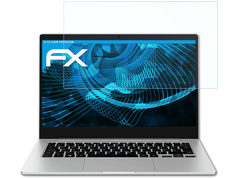ATFOLIX 2x FX-Clear Displayschutz(für Samsung Galaxy Book Go (13.97 inch))