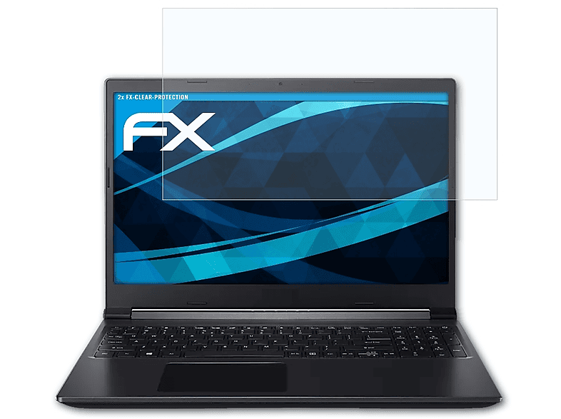 ATFOLIX 2x FX-Clear Displayschutz(für Acer Aspire 7 A715-41G)