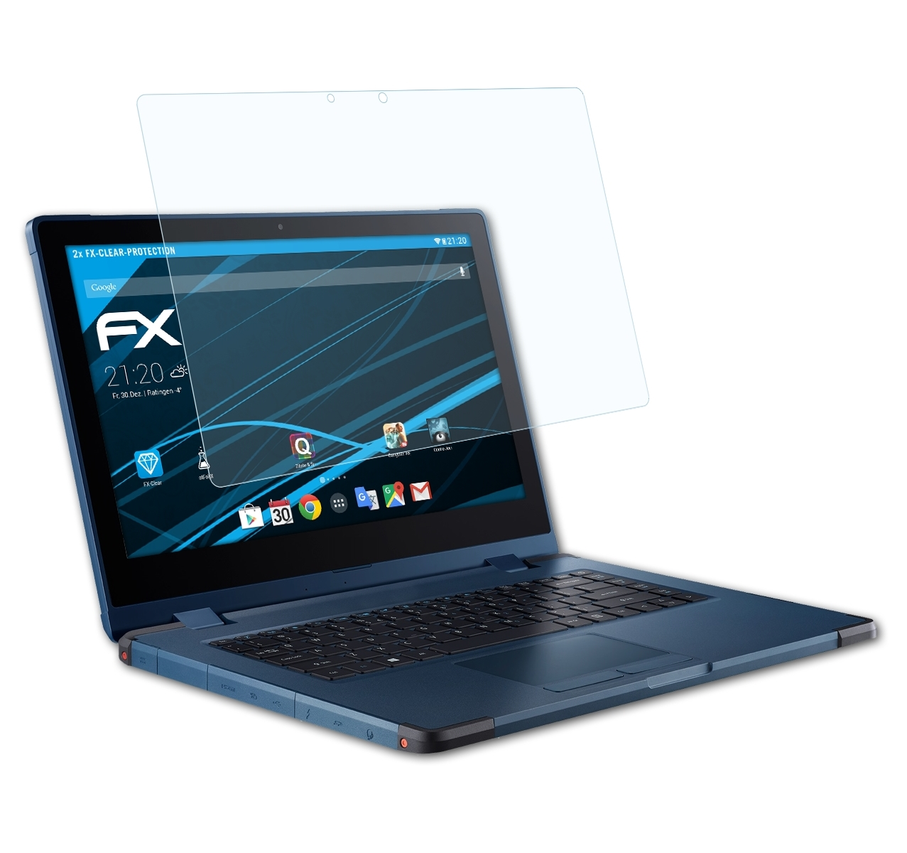 ATFOLIX 2x FX-Clear Displayschutz(für Urban Acer Enduro T1)