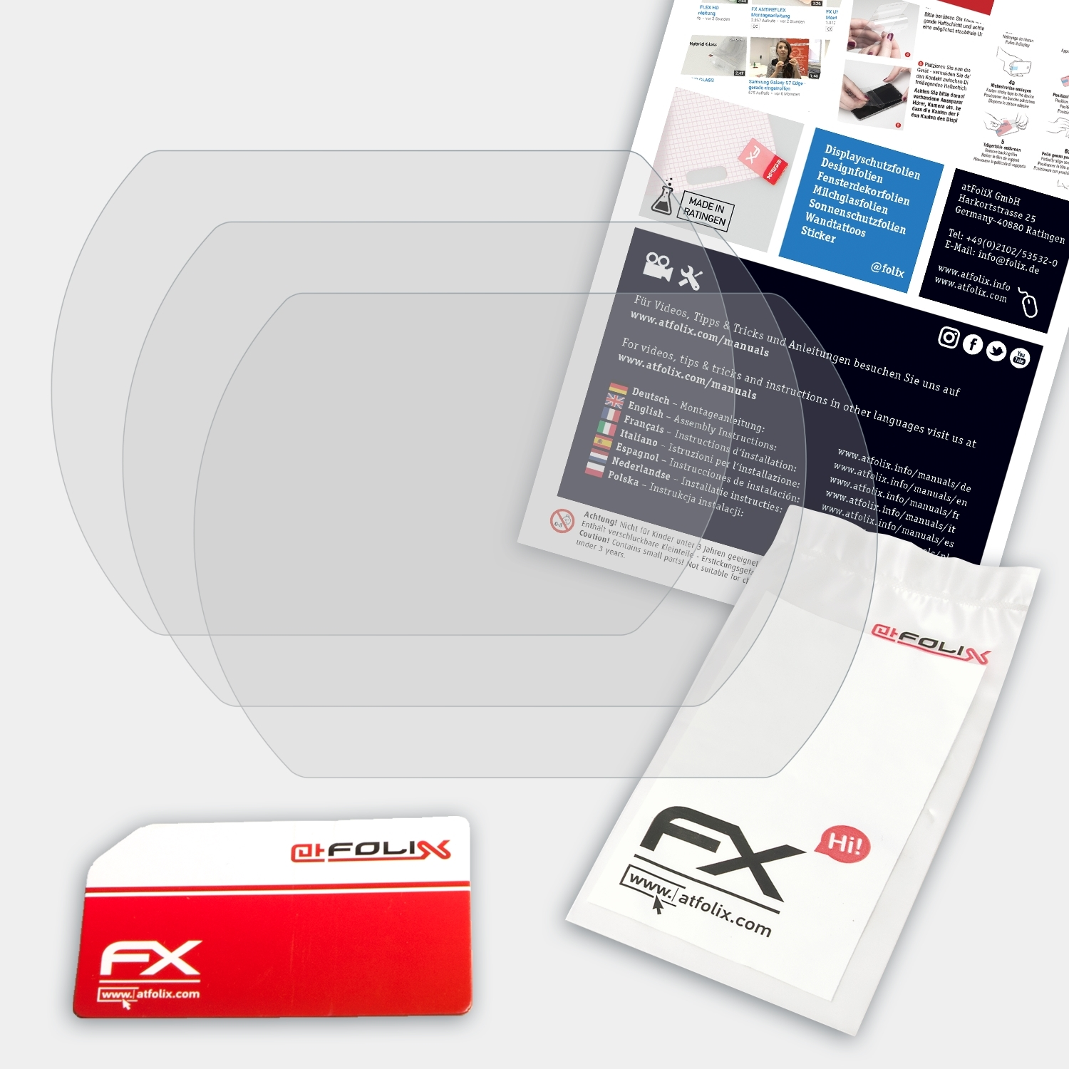 ATFOLIX 3x FX-Antireflex Displayschutz(für Lamax T6)