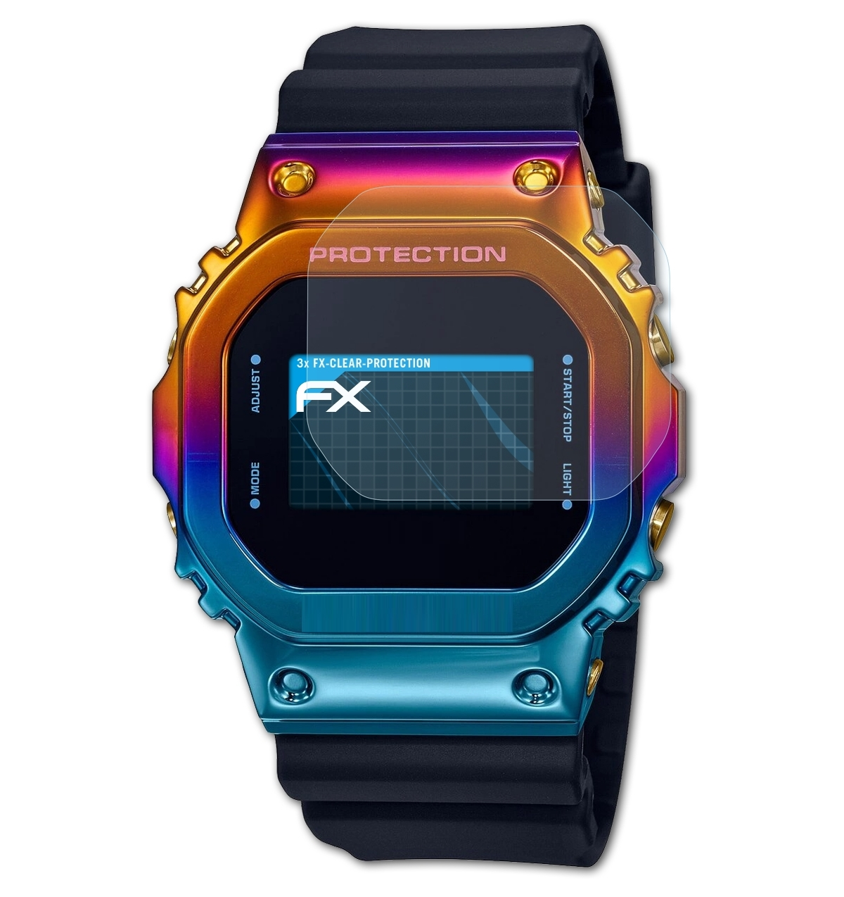 GM-5600SN-1ER) Casio 3x FX-Clear Displayschutz(für ATFOLIX