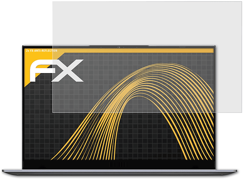 ATFOLIX 2x FX-Antireflex Displayschutz(für Infinix INBook X1Pro)
