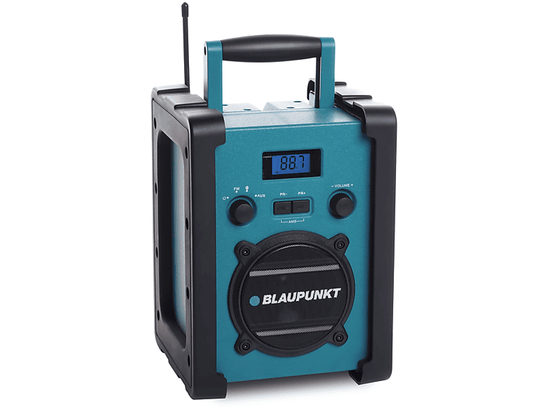 FM, Baustellenradio Bluetooth, | BSR mit BLAUPUNKT Bluetooth 20 Radio, Petrol