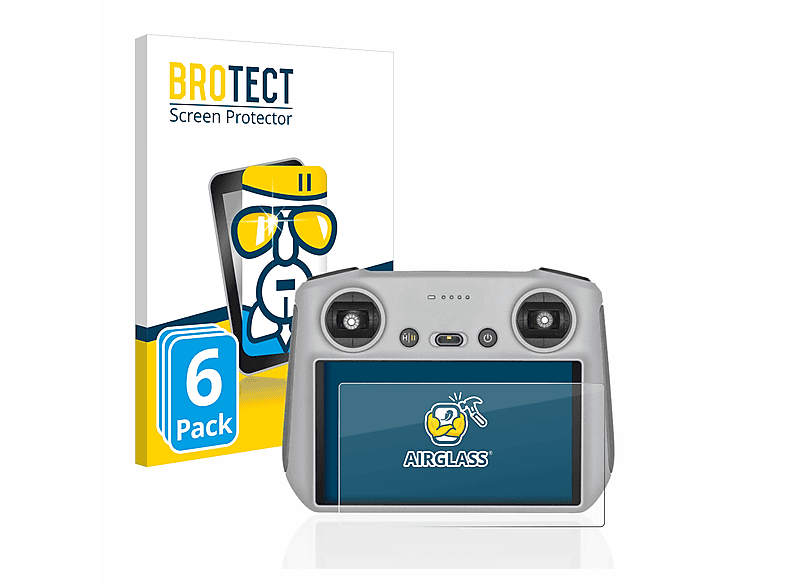 BROTECT 6x Airglass klare Schutzfolie(für DJI RC Controller)