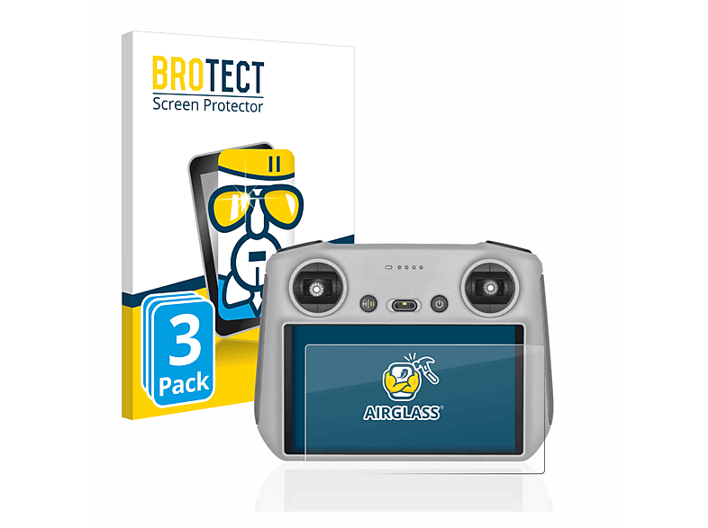 DJI RC 3x Airglass Controller) klare Schutzfolie(für BROTECT