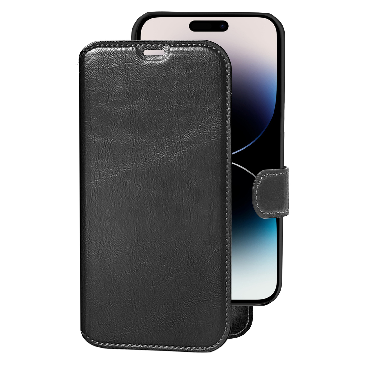 Slim 2-in-1 Wallet iPhone Max, Pro Schwarz iPhone Pro Full Max, 14 iPhone, 14 CHAMPION Cover,