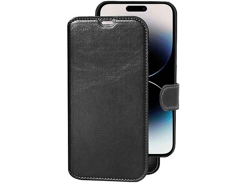 CHAMPION 2-in-1 Slim Wallet iPhone 14 Pro Max, Full Cover, iPhone, iPhone 14 Pro Max, Schwarz