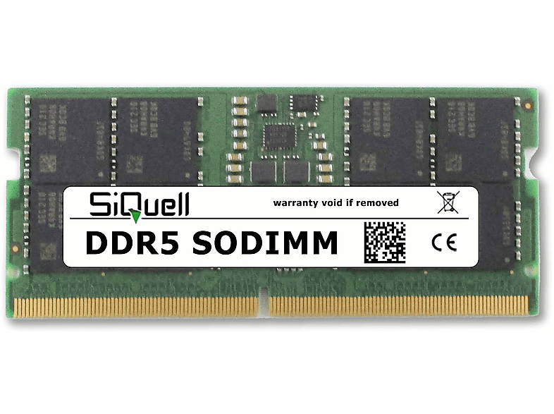 SIQUELL RAM für Dell Precision 3571 (PC5-38400S) Arbeitsspeicher 16 GB DDR5