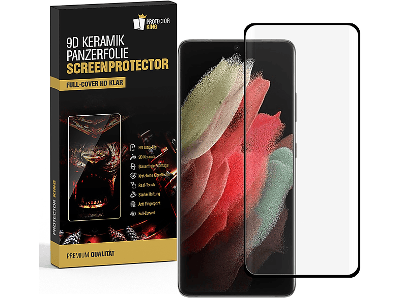 PROTECTORKING 3x ANTI-SHOCK KLAR Panzerfolie Samsung Keramik 9D Galaxy S23) Displayschutzfolie(für