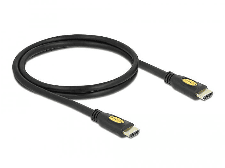 DELOCK DELOCK Kabel & Audio, & Zubehör, Optionen St/St & Display A/A HDMI TV Video, 1,0m mehrfarbig Optionen