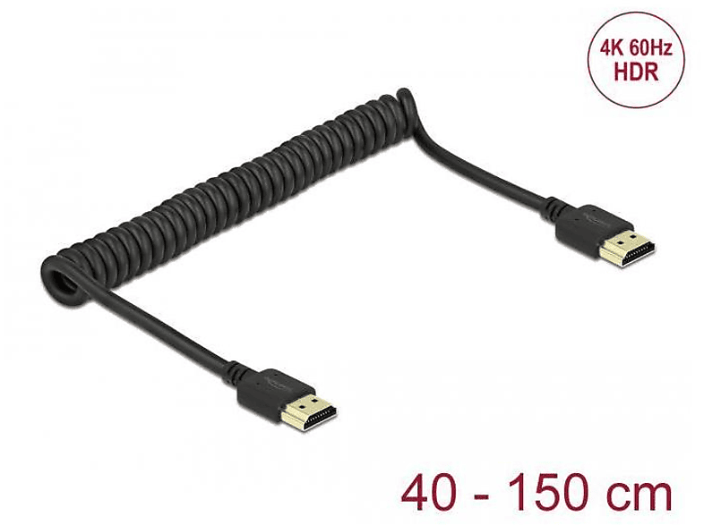 DELOCK Kabel, HDMI 84967 Schwarz