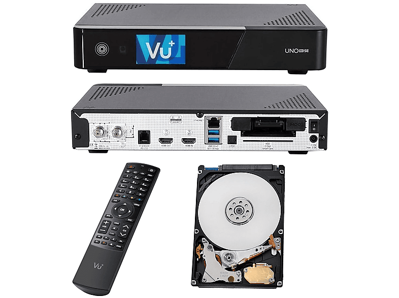 VU+ Uno 4K SE 1x DVBC FBC Twin Tuner PVR Ready Linux Kabelreceiver mit