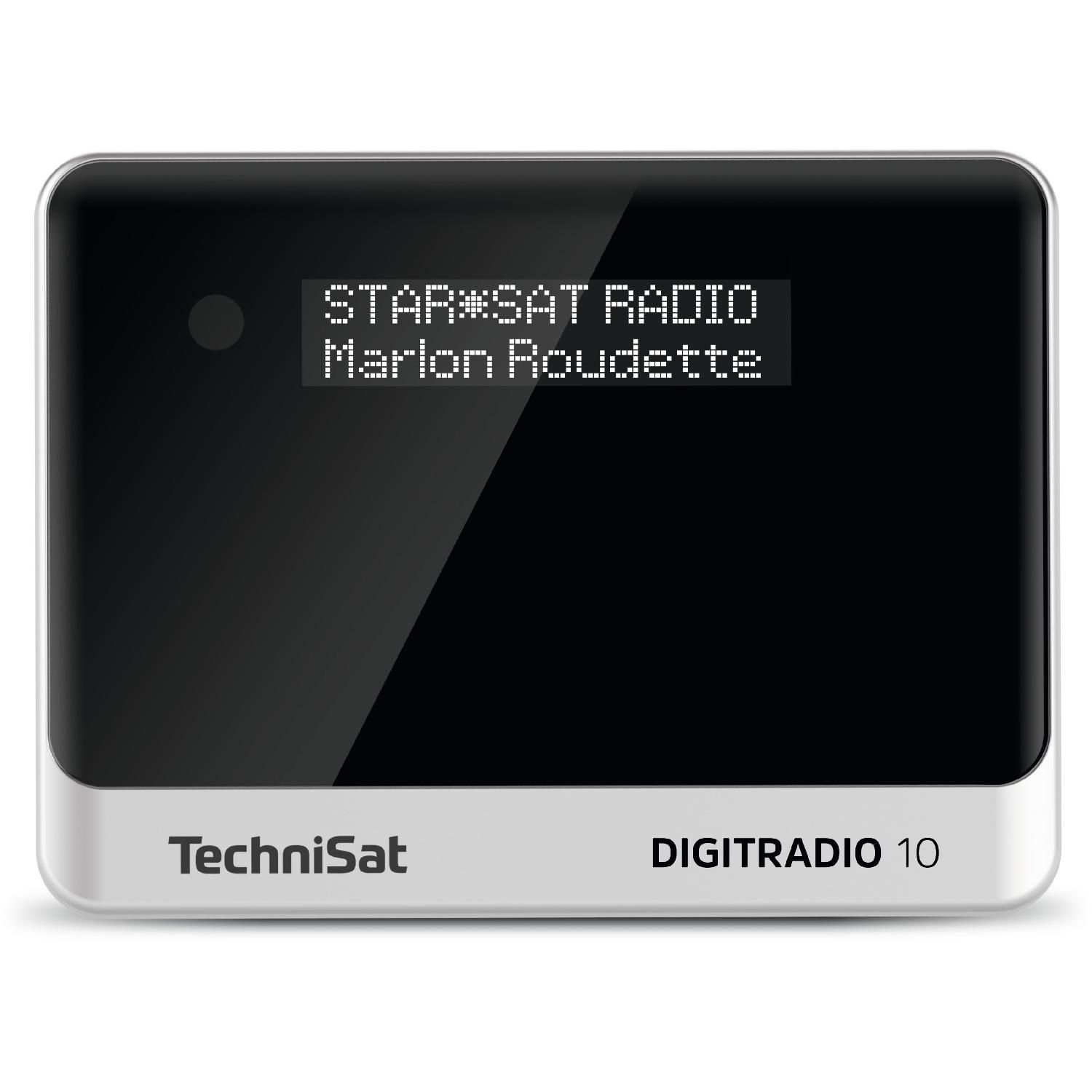 TECHNISAT DIGITRADIO 10 DAB, AM, Bluetooth, Hifi FM, Radio DAB+, schwarz/silber Adapter