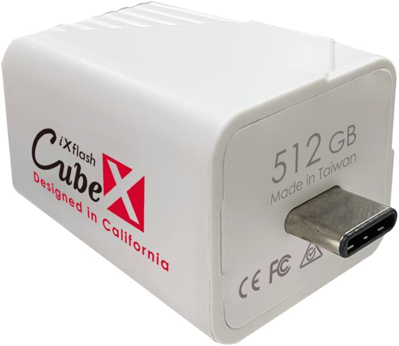 PIODATA 512 iXflash (Weiß, GB) Cube USB-C